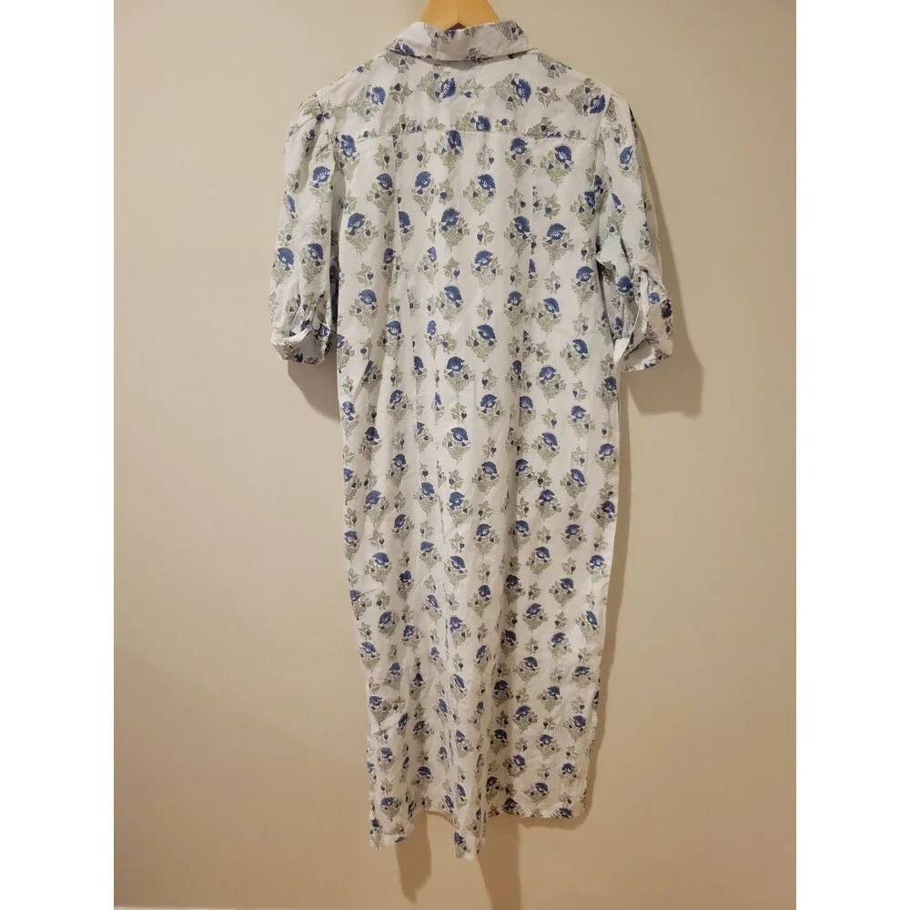 Madison Mathews Maxi Dress Short Sleeve Pockets Floral Cottagecore Southern S - Picture 6 of 9